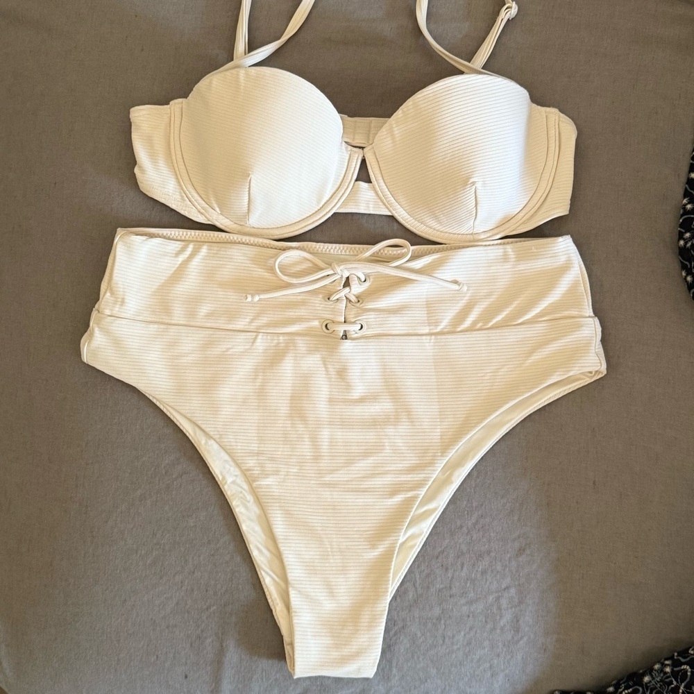 Onia Dalia Rib Top & Bottom 2 Piece Bikini~Like New - Picture 15 of 15